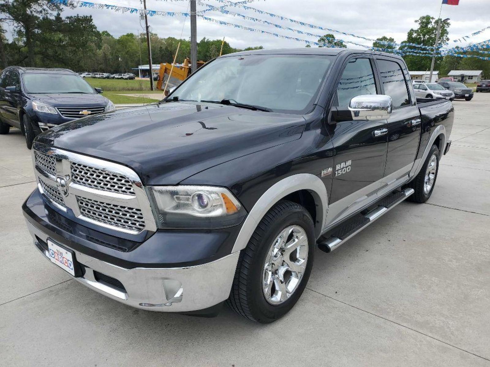 2013 Gray RAM 1500 LARAMIE (1C6RR6NTXDS) with an 5.7L engine, Automatic transmission, located at 3553 US Hwy 190 W., Livingston, TX, 77351, (936) 967-8141, 30.812162, -95.077309 - 1 Owner - Photo #0