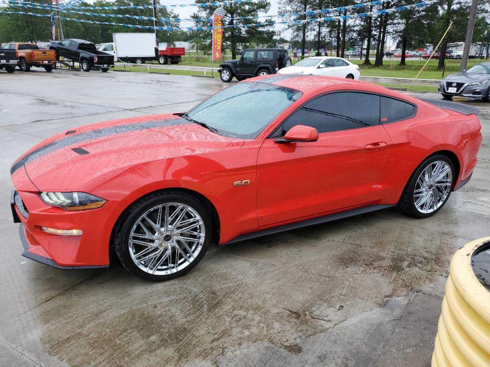 2018 Red FORD MUSTANG GT (1FA6P8CF8J5) with an 5.0L engine, Automatic transmission, located at 3553 US Hwy 190 W., Livingston, TX, 77351, (936) 967-8141, 30.812162, -95.077309 - 1 OWNER - Photo #1