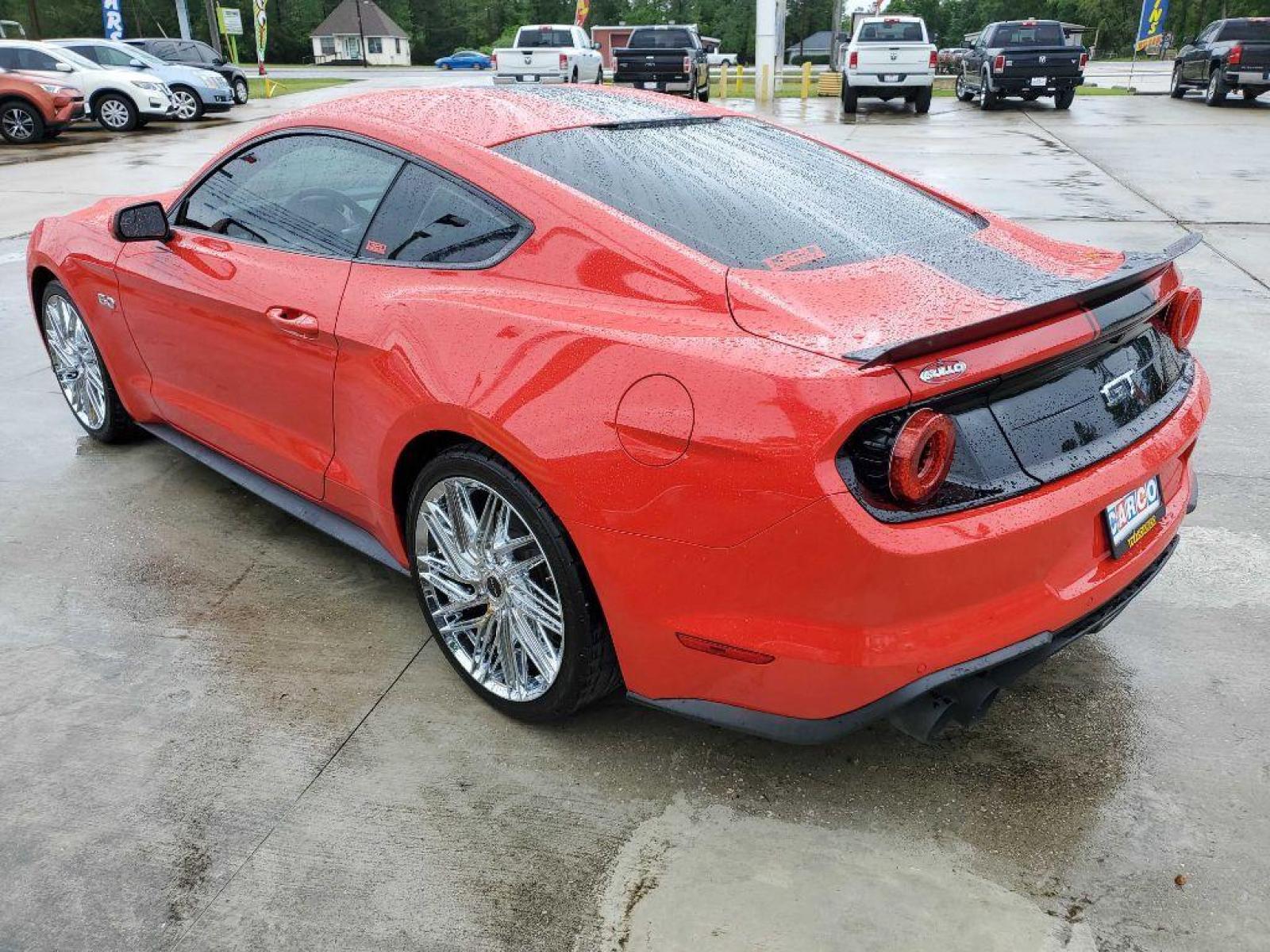 2018 Red FORD MUSTANG GT (1FA6P8CF8J5) with an 5.0L engine, Automatic transmission, located at 3553 US Hwy 190 W., Livingston, TX, 77351, (936) 967-8141, 30.812162, -95.077309 - 1 OWNER - Photo #2