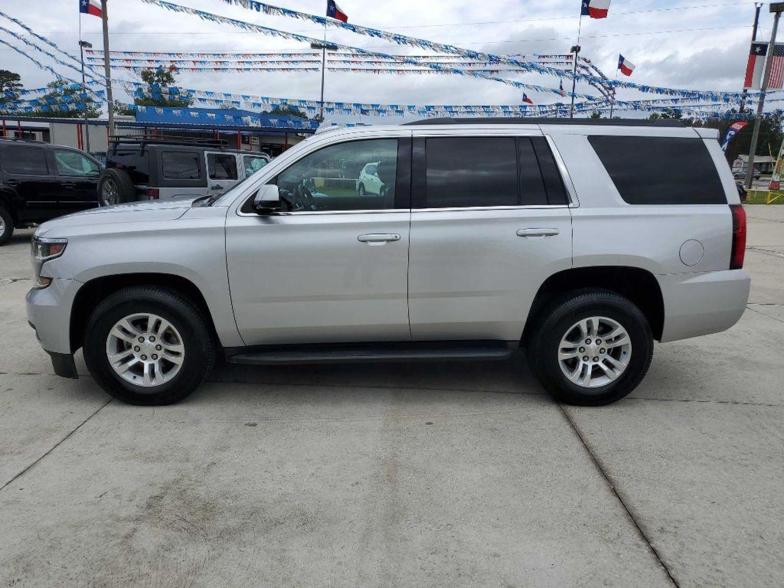 2017 Silver CHEVROLET TAHOE 1500 LT (1GNSCBKC5HR) with an 5.3L engine, Automatic transmission, located at 3553 US Hwy 190 W., Livingston, TX, 77351, (936) 967-8141, 30.812162, -95.077309 - Photo #1