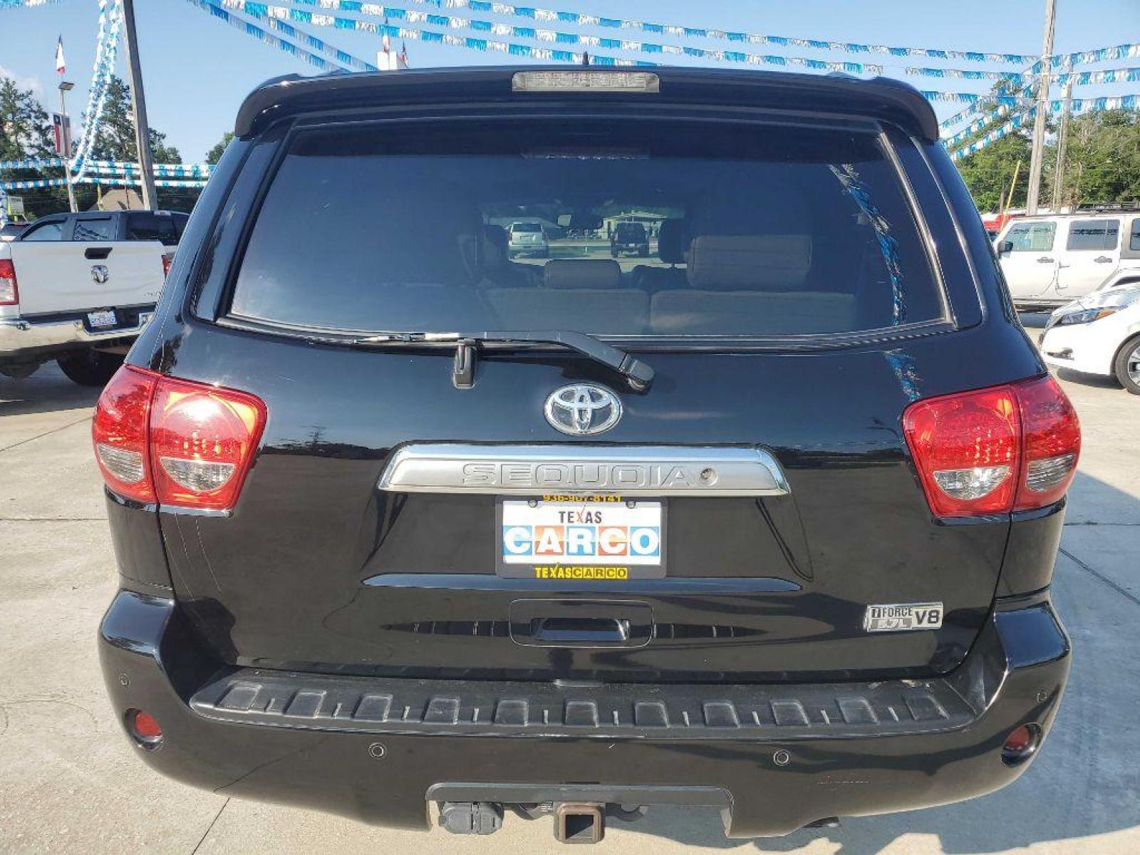2013 Black TOYOTA SEQUOIA PLATINUM (5TDYY5G18DS) with an 5.7L engine, Automatic transmission, located at 3553 US Hwy 190 W., Livingston, TX, 77351, (936) 967-8141, 30.812162, -95.077309 - Photo #3
