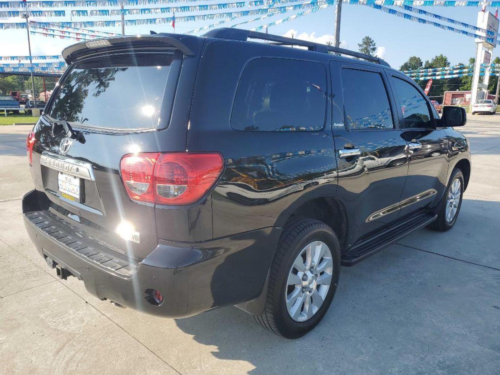 2013 Black TOYOTA SEQUOIA PLATINUM (5TDYY5G18DS) with an 5.7L engine, Automatic transmission, located at 3553 US Hwy 190 W., Livingston, TX, 77351, (936) 967-8141, 30.812162, -95.077309 - Photo #4