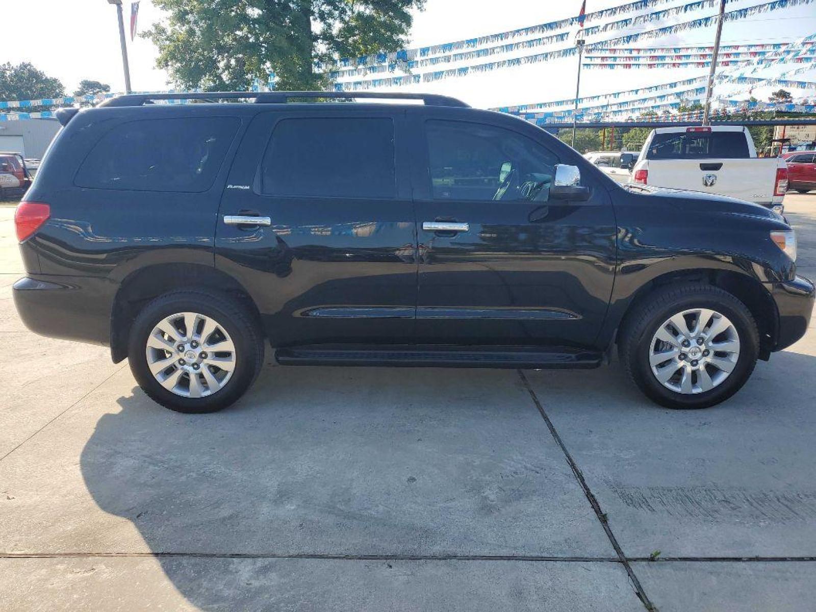 2013 Black TOYOTA SEQUOIA PLATINUM (5TDYY5G18DS) with an 5.7L engine, Automatic transmission, located at 3553 US Hwy 190 W., Livingston, TX, 77351, (936) 967-8141, 30.812162, -95.077309 - Photo #5