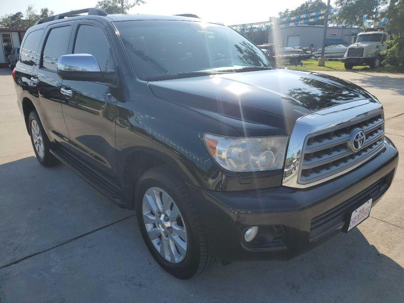 2013 Black TOYOTA SEQUOIA PLATINUM (5TDYY5G18DS) with an 5.7L engine, Automatic transmission, located at 3553 US Hwy 190 W., Livingston, TX, 77351, (936) 967-8141, 30.812162, -95.077309 - Photo #6